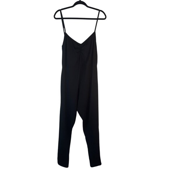 2/$30 NWT PLT Plus Size 18 Black Cotton Ruched Bust Jumpsuit - Picture 16 of 16